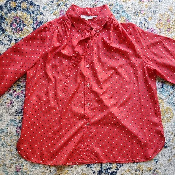 Vintage polka dot blouse - Picture 4 of 16